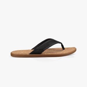 Ugg Seaside Flip Men Slippers Black/Brown (6740WVKJL)